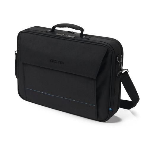 DICOTA Multi Plus TWO Notebook-Tasche bis 16" – Trolley-Band, Schulterriemen – Schwarz