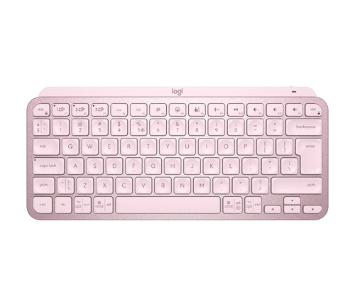 Logitech MX Keys Mini – Tastatur, kabellos, US-Layout (EN), beleuchtet, Rosa