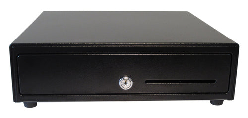 apg Solutions Vasario 24V – Kassenschublade, 335 × 335 × 100 mm, Schwarz