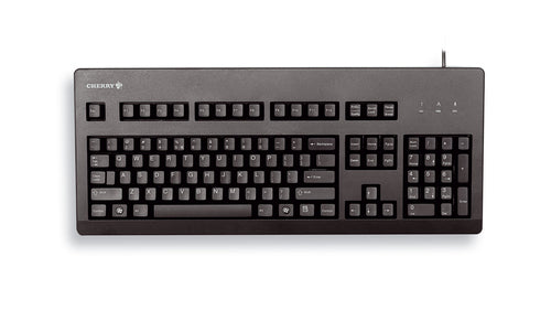 CHERRY G80-3000 – Tastatur, kabelgebunden (USB-A), US-Layout (EN), Fullsize (mit Ziffernblock) – für Windows