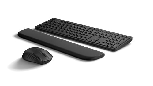 HP 580C – Tastatur- und Maus-Set – RF + Bluetooth, Vollformat, Leise Tasten, Schwarz – für Windows, Mac & mehr