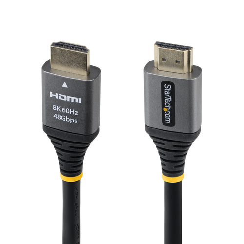 StarTech.com HDMI Kabel HDMI 2.1 8K 60 Hz – 0,3 m – HDR, ARC – Schwarz/Silber
