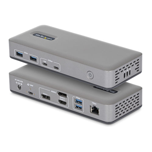 StarTech.com Dockingstation – USB-C, DP/HDMI (3×, 4K60), 100 W PD