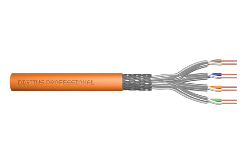 Digitus CAT 7 S-FTP Kabel – 500 m, Orange, Geschirmt