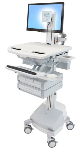 Ergotron StyleView SV44-1341-C – Computerwagen mit LCD-Pivot, 4 Schubladen, mit SLA-Akku, bis 24,0"