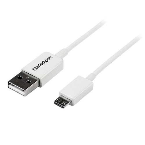 StarTech.com USB-A auf Micro-USB-B Kabel – USB 2.0 (480 Mbit/s) – 1 m – Weiss