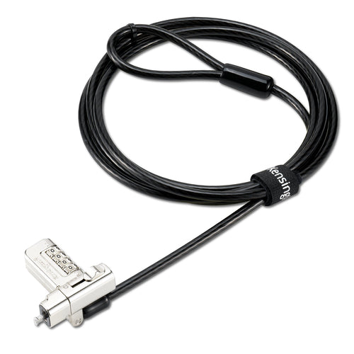 Kensington Universelles 3-in-1 Kombinationsschloss für Notebooks – 1,8 m Kabel, Karbonstahl – Schwarz