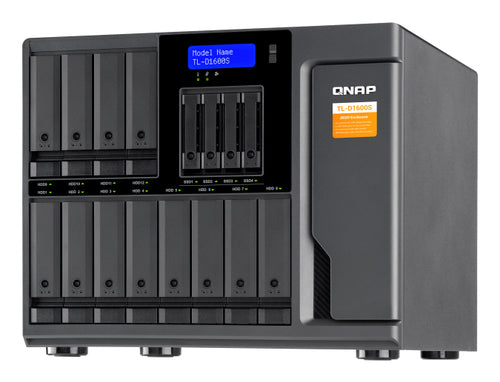 QNAP TL-D1600S – 16-Bay Erweiterungsgehäuse – 4×SFF-8088, für 2,5"/3,5" HDD/SSD, SATA