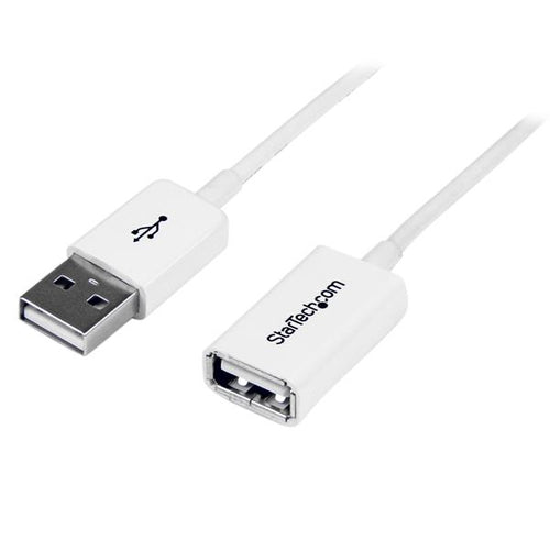 StarTech.com USB-A Verlängerungskabel (Stecker auf Buchse) – USB 2.0 (480 Mbit/s) – 3 m – Weiss