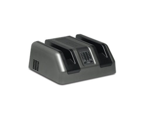 Getac Ladegerät (EU) – 2× Ladeschacht – für V110