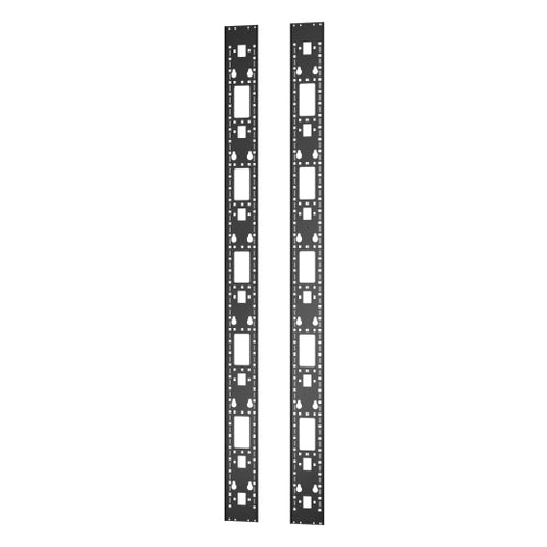 APC Regal-Schiene 0U, ER7RCC42 – 129 × 10 × 1'868 mm – für 42U-Racks – Zubehörkanal – Schwarz