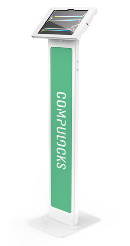 Compulocks Tablet-Bodenständer – für iPad Pro 11" (M4, 2024) – abschliessbar, VESA 100×100 – Weiss
