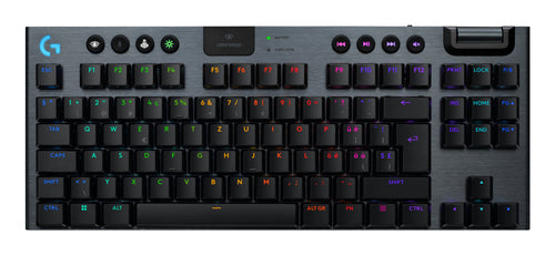 Logitech G915 X – Tastatur, kabellos (2,4 GHz), DE-Layout (DE), TKL (ohne Ziffernblock), Schwarz