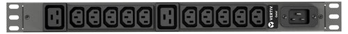 Vertiv Rack-PDU – Standard, 1-phasig, Horizontal 1U, 16 A 230 V, 10×C13 + 2×C19, C20