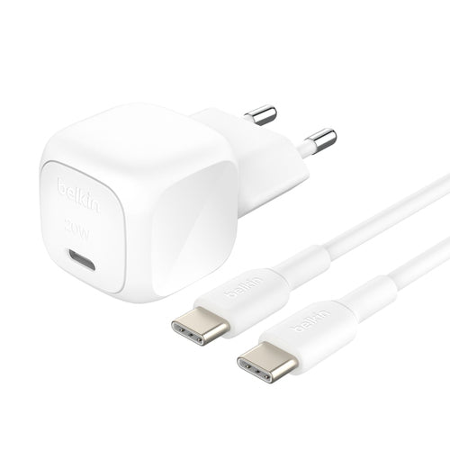Belkin BOOSTCHARGE Ladegerät – 20 W, 1× USB-C, PD, PPS