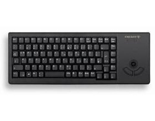 CHERRY G84-5400 XS – Tastatur, kabelgebunden (USB-A), CH-Layout (DE-CH), mit Trackball, schwarz