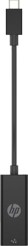 HP Netzwerkadapter USB-C zu RJ-45 – 1 Gbit/s, 0,1 m, für Windows 10/11, ChromeOS, Schwarz