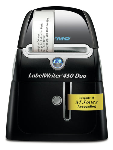 DYMO LabelWriter 450 Duo – Etikettendrucker, Thermodirekt, bis 60 mm, für D1-Bänder 6–24 mm