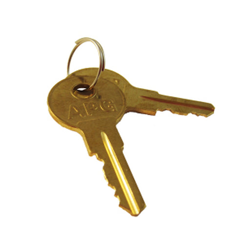 apg Solutions PK-8K-A5 – Schlüsselset, 2 Schlüssel am Ring, kodiert, Gold