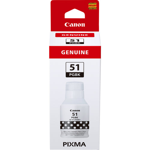 Canon Tintenpatrone GI-51, schwarz, 170 ml – für Inkjetdrucker/Multifunktionsgeräte