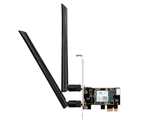 D-Link DWA-X582 – PCIe WLAN-Adapter – Wi-Fi 6, 3,0 Gbit/s, Bluetooth 5.0