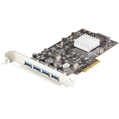 StarTech.com PCIe USB-Karte – 4× USB-A 10 Gbit/s, PCIe 3.0, SATA 15-Pin