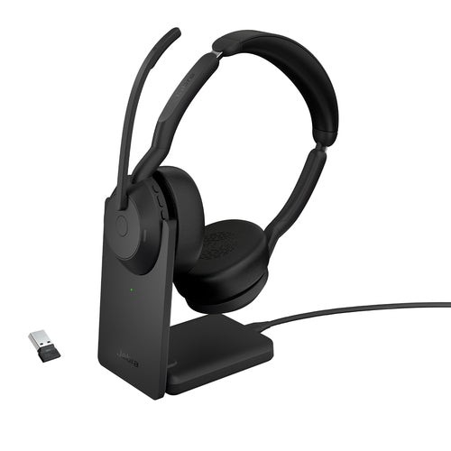 Jabra Evolve2 55 Link380A UC – Duo Headset – Bluetooth, USB‑A – Stereo