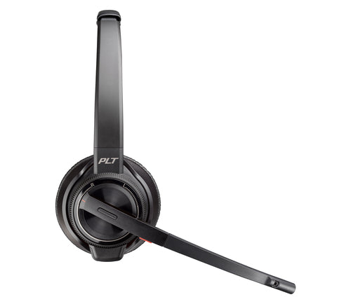 Poly Savi 8220 – Duo Headset, On-Ear – DECT – SoundGuard DIGITAL, Ladestation – Schwarz – bis 13 h