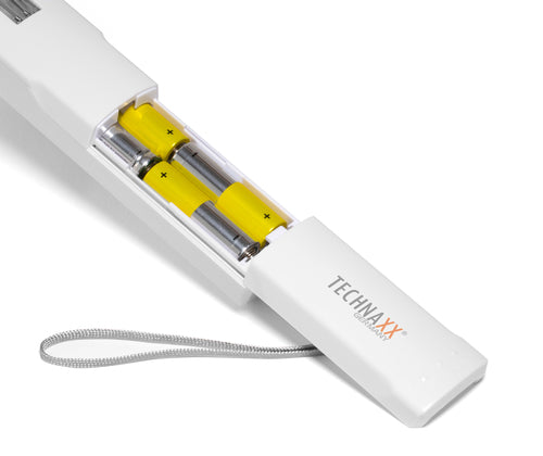 Technaxx TX-151 – UV-C-Desinfektionslampe, 253,7 nm, 3 W, Akku, Weiss