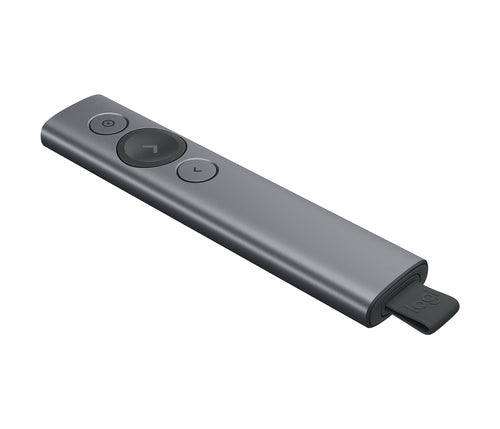 Logitech Spotlight Plus Remote B2B – Presenter – Hervorheben, Bluetooth, 2,4 GHz, Reichweite 30 m