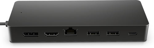HP Multiport-Adapter – USB-C, 1× DP, 1× HDMI, 2× USB-A, 65 W PD, GbE, für Windows/Mac/ChromeOS