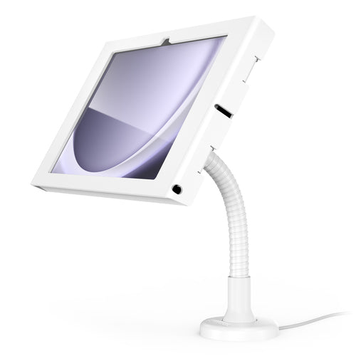 Compulocks Tablet-Arm (Tischklemme) für Galaxy Tab A9 Plus (2023) – bis 11", abschliessbar – Weiss