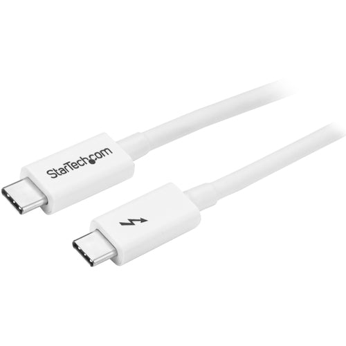 StarTech.com Thunderbolt 3 (USB-C) Kabel – 20 Gbit/s – 1 m – PD 100 W – 4K – PVC-Mantel – Weiss
