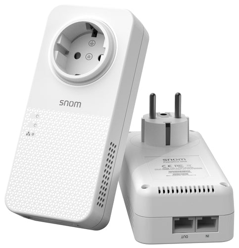 Snom A5E PoE-Injektor – Gigabit Ethernet, IEEE 802.3af, 15,4 W, 1× RJ-45 – Weiss