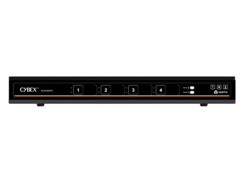 Vertiv SC945DPHC-400 – 4-Port DP/HDMI/USB-C KVM-Switch, Dual-View – 4K/60 Hz, USB 2.0-Hub, Audio, Desktop