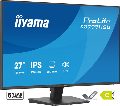 iiyama X2797HSU-B1 – Monitor, 27", 1920 × 1080 (Full HD), IPS, 120 Hz