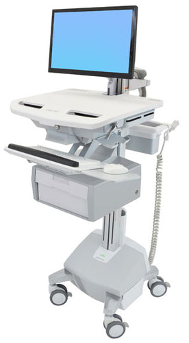 Ergotron SV44-12B2-C – Boden-Prospekthalter, 1 Fach, höhenverstellbar, VESA-kompatibel