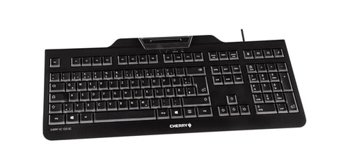 CHERRY KC 1000 SC – Tastatur, kabelgebunden (USB), Nordisch, Fullsize (mit Ziffernblock) – für Windows