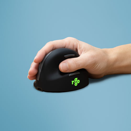 R-Go Tools Medium Ergonomische Maus – Kabellos, für Rechtshänder, für Handflächengrösse 165–185 mm