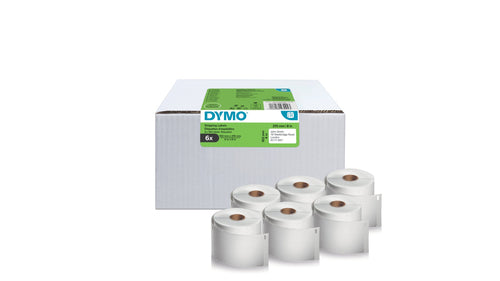 DYMO Etikettenrolle, 102 mm × 210 mm, 6er-Pack