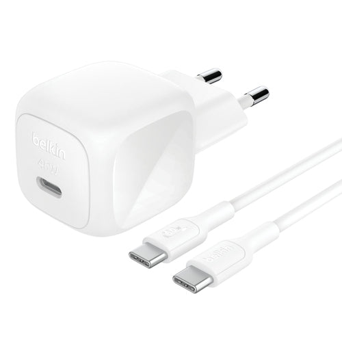Belkin Netzteil – 45 W, 1× USB-C, PD, PPS, inkl. 1 m Kabel