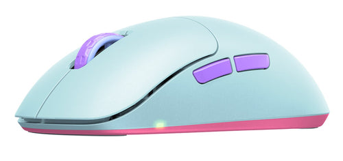 CHERRY M8 – Gaming-Maus – Kabellos (2,4 GHz), beidhändig, Frosty Mint
