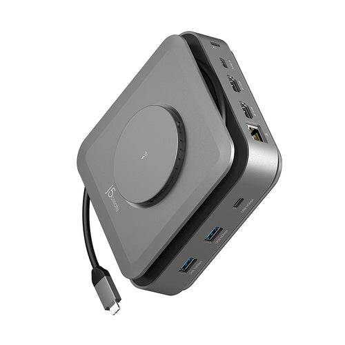 j5create JCD3199-N Dockingstation – USB-C, 2× HDMI, 2× USB-A, 3× USB-C, 140 W PD, GbE, für Windows/Mac/Android