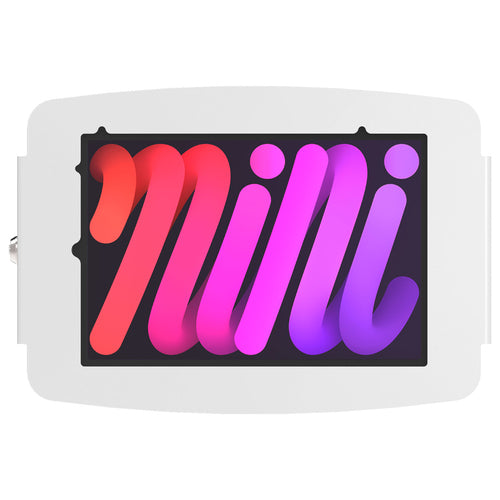 Compulocks Tablet-Wandhalterung – für iPad Mini 8,3" (6. Gen.; 7. Gen.), abschliessbar, VESA 100×100 – Weiss