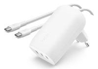Belkin BOOST CHARGE 67 W LADEGERÄT MIT 3 USB-C-PORTS PPS-TECHNOLOGIE WEISS