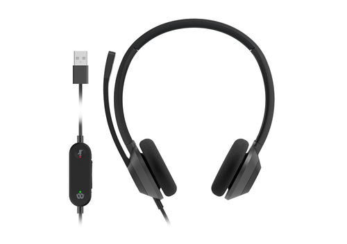 Cisco 322 – Duo On-Ear Headset – USB-A – Schwarz