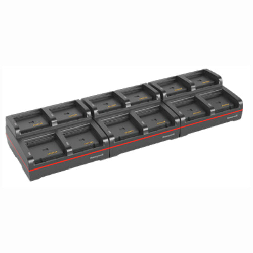 Honeywell Ladestation – MB12-SCN02 – 12-Slot, Rack-Einbau – für 8680i – Schwarz – inkl. AC-Netzadapter