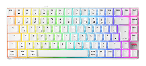 Cherry K33 Compact FS – Tastatur – kabellos – QWERTZ (DE) – Weiss