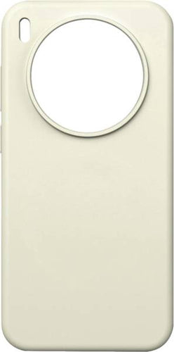Rabbiter Liquid Silicon Backcover – für Vivo X300, Silikon, Elfenbein, Kratzresistent