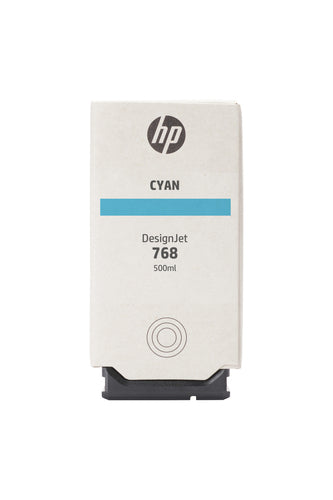 HP Tintenpatrone 768, cyan, 500 ml, original – für DesignJet